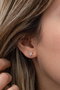 Heliophilia Silver Pendientes de Plata de Ley 925 con Oro Rosa y Circón